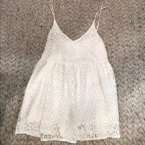 White lace romper by Mika&Gala